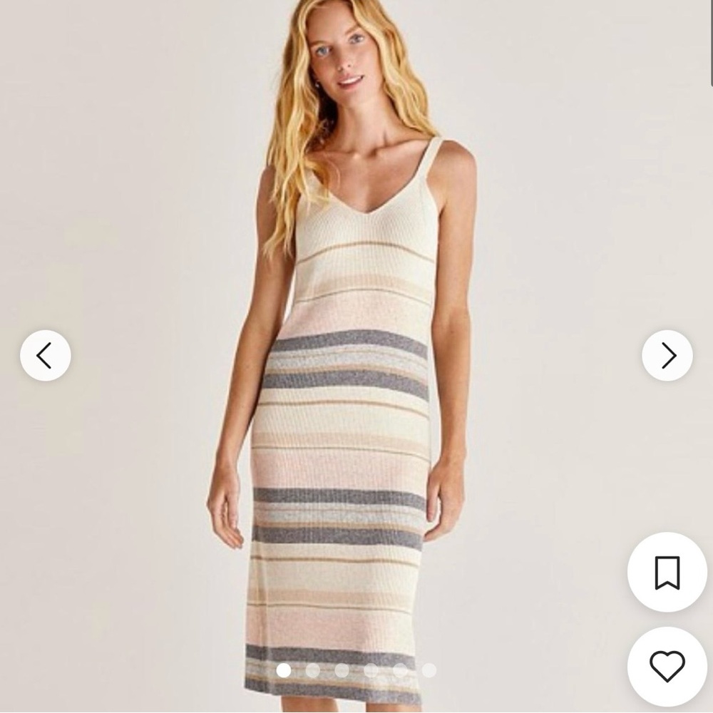 Z Supply Multicolor Striped Midi Dress
